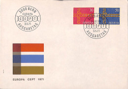 [900805]TB//-Suisse 1971 - FDC, Documents, Europa-Cept - 1971
