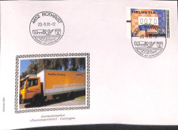 [900710]TB//-Suisse  - FDC, Documents, Transports, Camions - Vrachtwagens