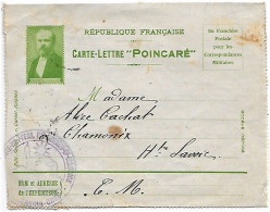 CHAMONIX - Courrier Adressé Le 29 Aout 1915 à Mme Alice CACHAT Par Un Infirmier - Voir 2 Les Scans - Manuscrits