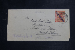 SARRE - Bande Pour Imprimés De Saarbrücken Pour Saarbrücken En 1924 - L 151295 - Lettres & Documents