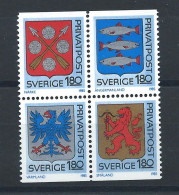 Suède N°1260/63** (MNH) 1984 - Armoiries De Provinces - Neufs