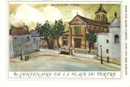 DEPLIANT PHILATELIQUE  "  6ème  CENTENAIRE De La PLACE Du TERTRE - MONTMARTRE - PARIS   24 SEPTEMBRE 1966 - Sonstige & Ohne Zuordnung