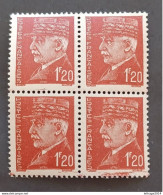 FRANCE FRANCE 1941 TYPES PETAIN CAT YVERT N 515 MNH ERROR SPOT OF COLOR ON THE LOWER EDGE - Other & Unclassified