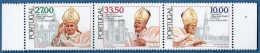 Portugal 1982 Pope John Paul's Visit 3 Values MNH - Christentum