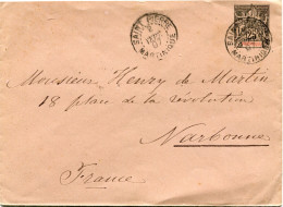 MARTINIQUE ENTIER POSTAL DEPART SAINT-PIERRE 2 SEPT 97 MARTINIQUE POUR LA FRANCE - Cartas & Documentos