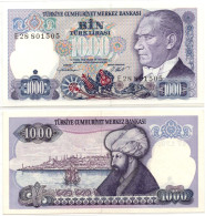 Turkey 1000 Lirasi 1970 (1986) P-196 UNC - Turchia