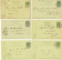 D001 UITGIFTE 1893 OP BRIEFKAARTEN  *ALLE-AUBLAIN-BAELEGHEM-BAERLE DUC-BARCHON-BERZEE* - Postmarks With Stars