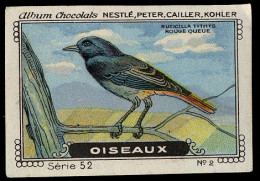 Nestlé - 52 - Oiseaux, Birds - 2 - Ruticilla Tithys, Rougequeue Noir, Black Redstart - Nestlé