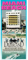 Ancien Dépliant Sur L'hôtel Dezerland Beach Resort, Miami, Florida (USA) - Sep 1997 - Dépliants Turistici
