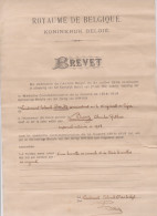 BREVET MILITAIRE DECERNE AU CAPORAL BURY CHARLES ARTHUR 16em Ret DE LIGNE BARETTE VERMEIL ET TROIS BARRETTES ARGENT - 1914-18