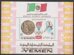 Olympics 1968 - Diving - YEMEN - S/S Imp. MNH - Sommer 1968: Mexico