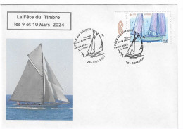 X317 - FÊTE DU TIMBRE 2024 (EV NON OFFICIELLE)  THEME BATEAU (COMBRIT - FINISTERE) - 2020-…