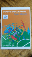 CPM SAINT ETIENNE COUPE DU MONDE FRANCE 1998 FOOT FOOTBALL GAEL ABBEGG GAUTHEY  AFFICHE EMBLEME MU 08 - Fútbol