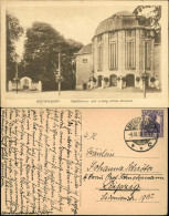 Ansichtskarte Bremerhaven Stadttheater Und Ludwig Krüder-Brunnen 1919 - Bremerhaven