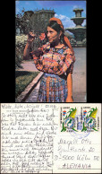 Postcard Guatemala  Frau Typen 1989  Gel. Airmail Briefmarke Exoten - Guatemala