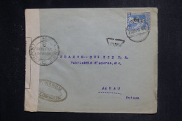 GRECE - Enveloppe De Salonique Pour La Suisse En 1917 Avec Contrôle Postal  - L 151305 - Cartas & Documentos
