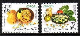 JUGOSLAWIEN MI-NR. 3269-3270 POSTFRISCH(MINT) EUROPA 2005 GASTRONOMIE - 2005