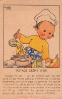 ILLUSTRATION BEATRICE MALLET - PUBLICITE ASTRA - RECETTE - POTAGE CREME D'OR - Mallet, B.