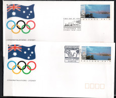 Australia 1993/1995 Olympic Games Sydney 2 Commemorative Covers - Verano 2000: Sydney