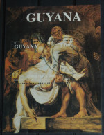 GUYANA 1993, Paintings, Art, Rubens, Mi #B328, Souvenir Sheet, Used - Religie