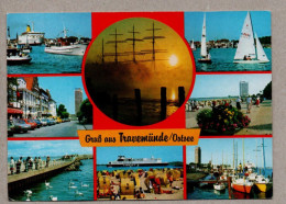 A0926} BRD  - AK: Travemünde - Schiffe, Hafen, Mole - Luebeck-Travemuende