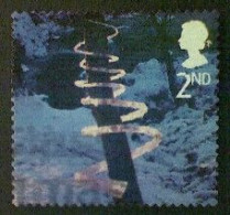 Great Britain, Scott #2165, Used (o), 2003, Christmas: Ice Spiral, 2nd, Multicolored - Used Stamps