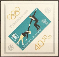 Olympics 1968 - Figure Skate - BULGARIA - S/S Imp. MNH - Hiver 1968: Grenoble