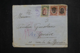 BULGARIE - Enveloppe Pour Genève En 1917 Avec Contrôle Postal - L 151314 - Cartas & Documentos