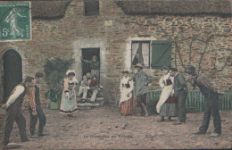 Le Dimanche Au Village 1908 - Jeu De Boules ( Avec Verso ) - Bocce