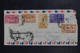 VIETNAM - Enveloppe Illustrée, De Saigon Pour Paris  - L 151318 - Vietnam