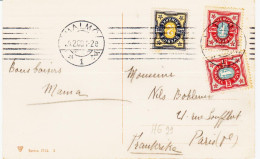 SUEDE, De Malmö En 1908  Pour Paris  Sur 3 TpTB - Lettres & Documents