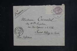 GRANDE BRETAGNE - Enveloppe De Londres Pour La France En 1885 - Bord De Feuille - L 151321 - Lettres & Documents