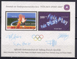 Germany 2000 Olympic Games Sydney Vignette MNH - Summer 2000: Sydney