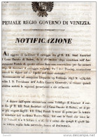 1843 DECRETO AMMINISTRAZIONE POSTALE - Decreti & Leggi