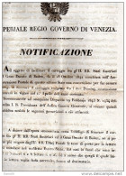 1843 DECRETO AMMINISTRAZIONE POSTALE - Décrets & Lois