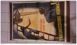 1950 MANIFESTO ENTE NAZIONALE DI PROPAGANDA PER LA PREVENZIONE DEGLI INFORTUNI - Afiches