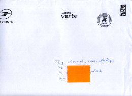 2018 - Enveloppe Lettre Verte Oblitération "SERVICE DES OBLITERATIONS PHILATELIQUES - BOULAZAC" - QR Code Format 32x23cm - Temporary Postmarks