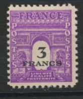 FRANCE - ARC DE TRIOMPHE - N° Yvert 711** - 1944-45 Arco Del Triunfo