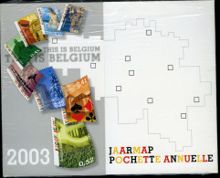 België 2003 - Jaarmap - Pochette Annuelle - Met Zwart-wit Velletje Van Europa - Originele Verpakking - Scellé - Sealed - Años Completos