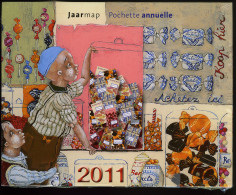 België 2011 - Jaarmap - Pochette Annuelle - Met Zwart-wit Velletje Van Europa - Originele Verpakking - Scellé - Sealed - Volledige Jaargang