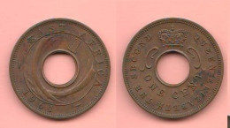 East Africa 1 Cents 1961 Great Britain Protectorate Oriental Afrique Bronze Queen Elizabeth II° - Kolonies