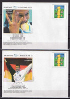 Germany 2002 Sport Athletics Championship Munich 4 Commemorative Covers No. 67-70 - Sonstige & Ohne Zuordnung