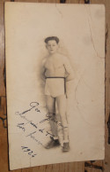 Carte Photo De Géo GENCEY, Champion De France, Boxe Francaise 1924 ................ BD-17554 - Boxeo