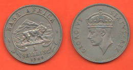 East Africa 1 Shilling 1949 Great Britain Protectorate Oriental Afrique Nickel Coin King Georgius VI° - Kolonies