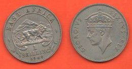 East Africa 1 Shilling 1949 Great Britain Protectorate Oriental Afrique Nickel Coin King Georgius VI° - Colonie