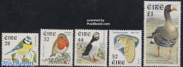 Ireland 1997 Definitives, Birds 5v, Mint NH, Nature - Birds - Ducks - Owls - Puffins - Woodpeckers - Geese - Ungebraucht