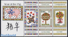 Ireland 1995 Greeting Stamps S/s, Mint NH, Various - Greetings & Wishing Stamps - New Year - Nuovi