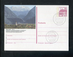 "BUNDESREPUBLIK DEUTSCHLAND" 1984, Bildpostkarte Mit Bildgleichem Stempel Ex "INNZELL" (L0162) - Postales Ilustrados - Usados