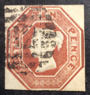 GB4 Victoria YT N°6 Relief 10 P Brun Rouge - Used Stamps