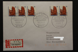 Berlin, MiNr. 874, Dreierstreifen + Waagerechtes Paar Auf R-Brief - Lettres & Documents